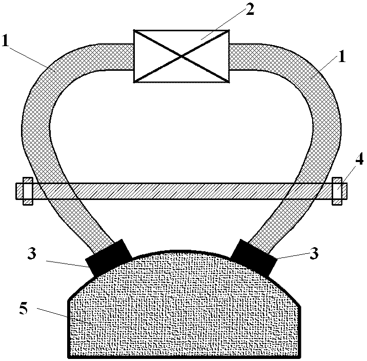 Flexible magnetic yoke device