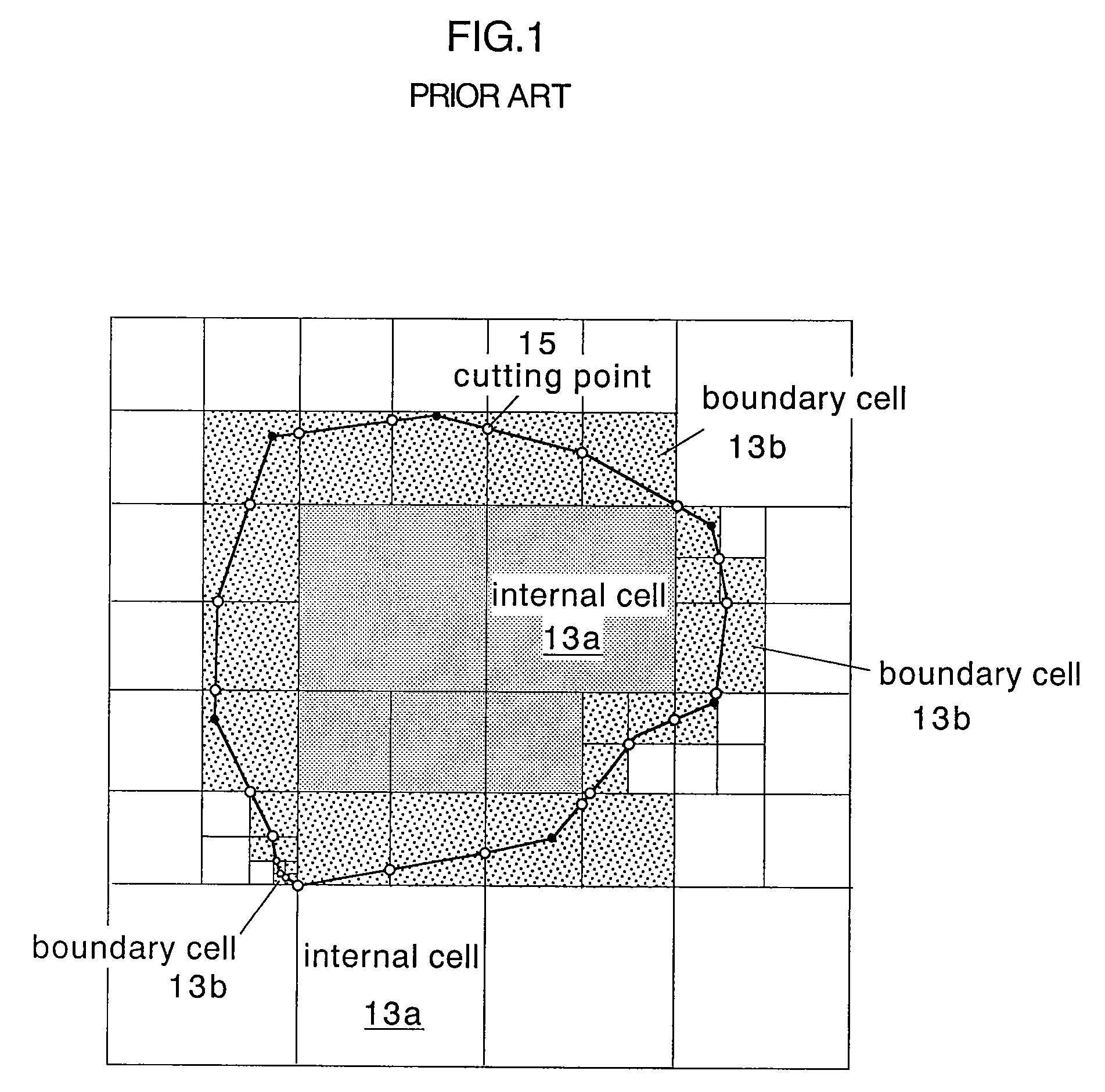 Method and program for generating volume data from boundary representation data