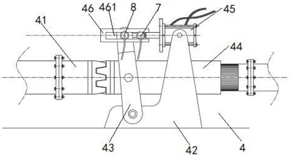 End-in end-out pusher-type reheating furnace steel feeding and discharging control system and control method