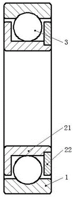 Bearing inner ring and full-ball bearing