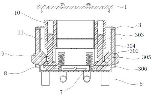 Battery protection box of new energy automobile