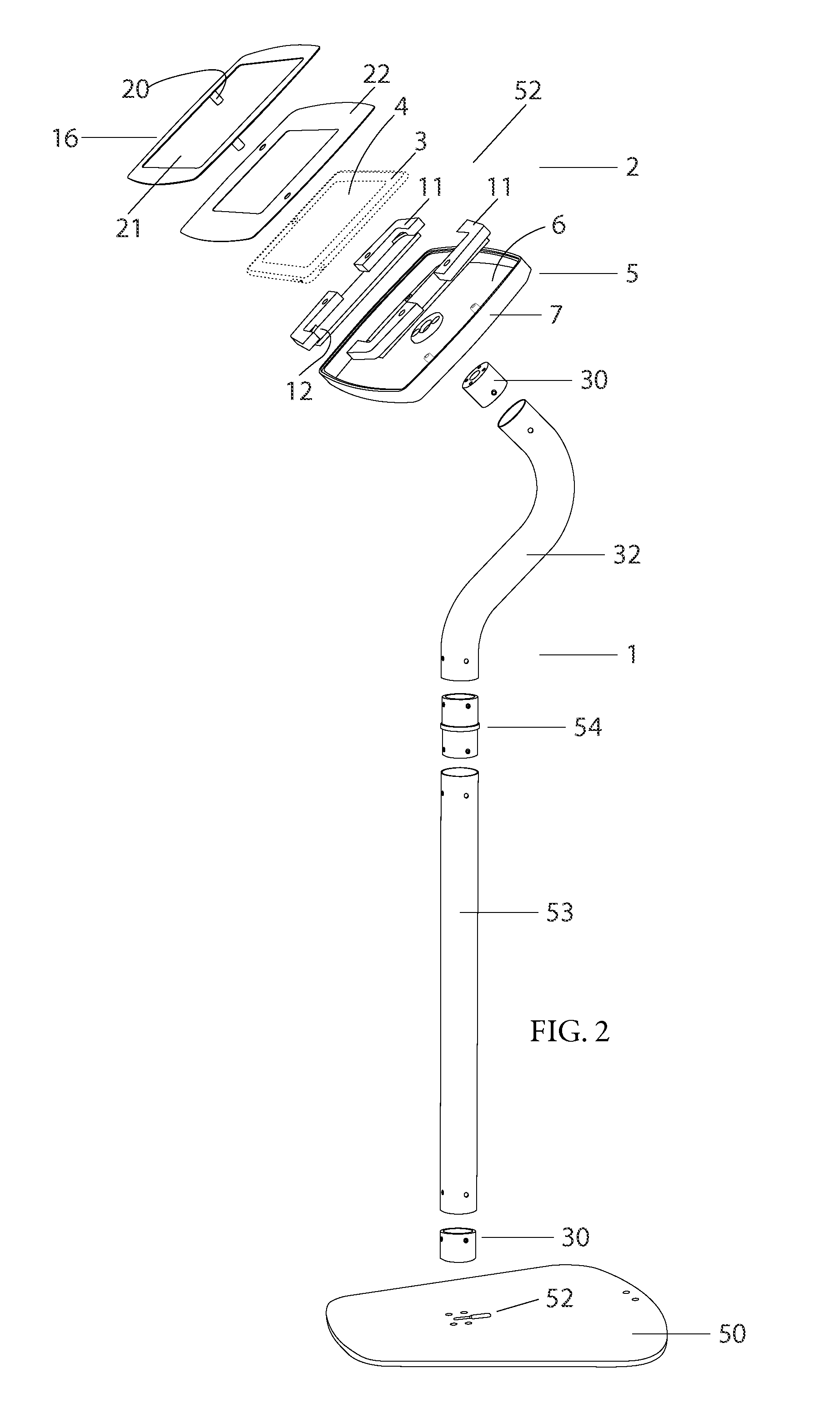 Display stand for tablet computer or the like