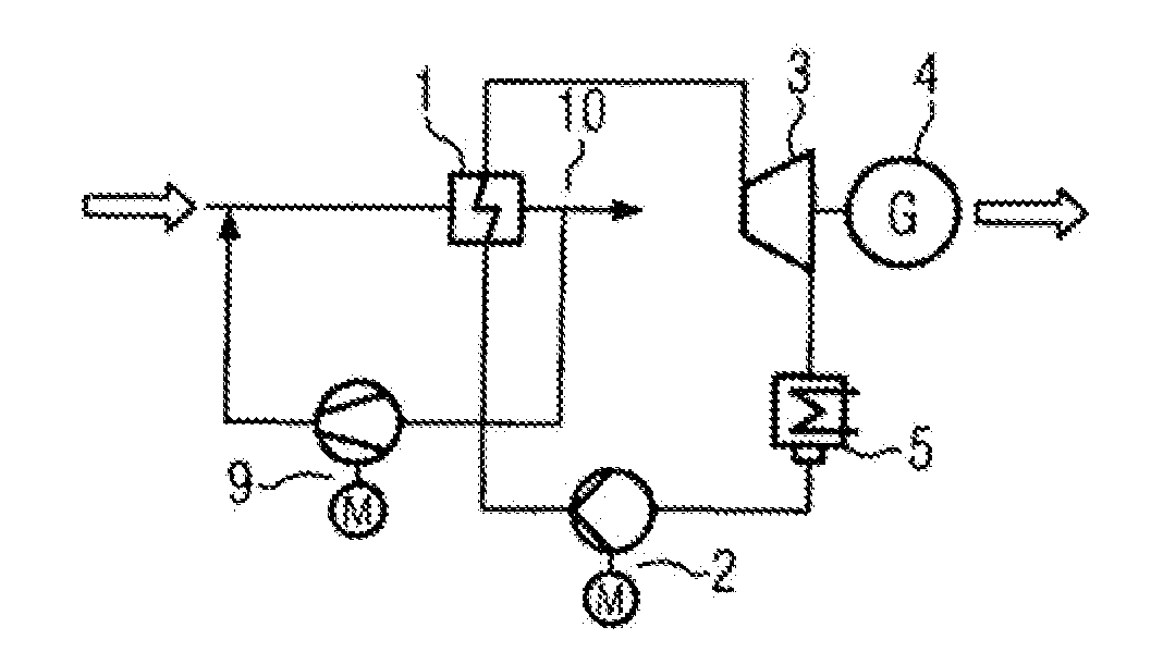 Method and Apparatus For Evaporating Organic Working Media