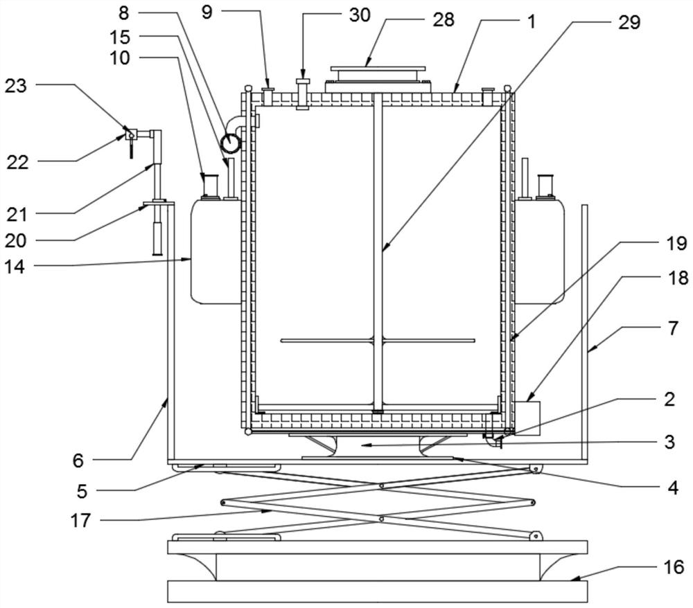 Efficient and environment-friendly large cattle slaughtering device