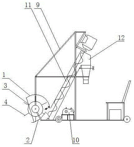 Grain collecting contour wheel structure