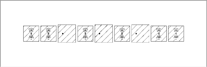 Phased array antenna with reconstructible directional diagram