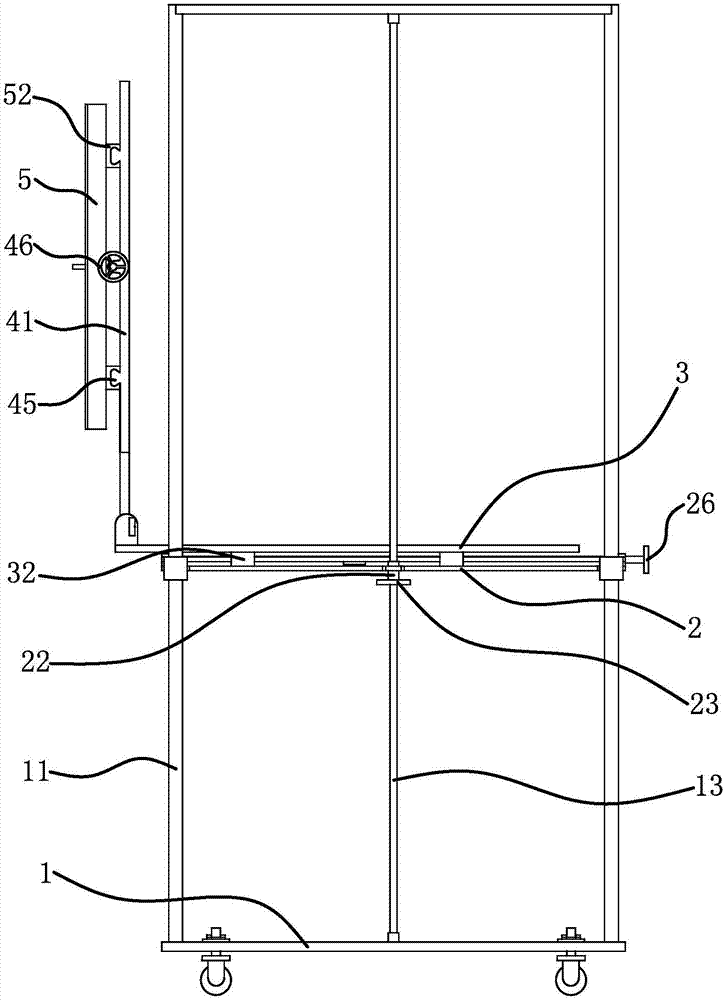 Wall surface ceramic tile pasting device