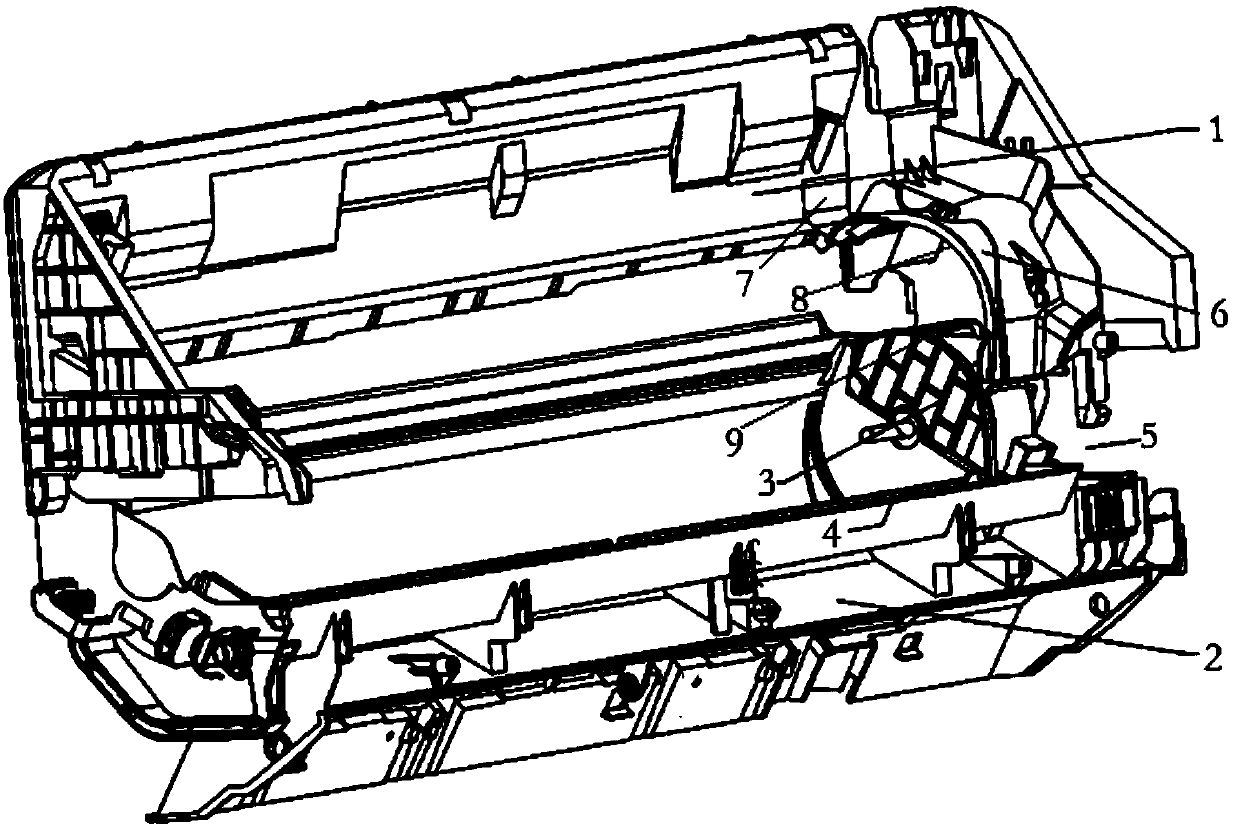 Motor installation assembly, indoor unit, air conditioner and motor installation method