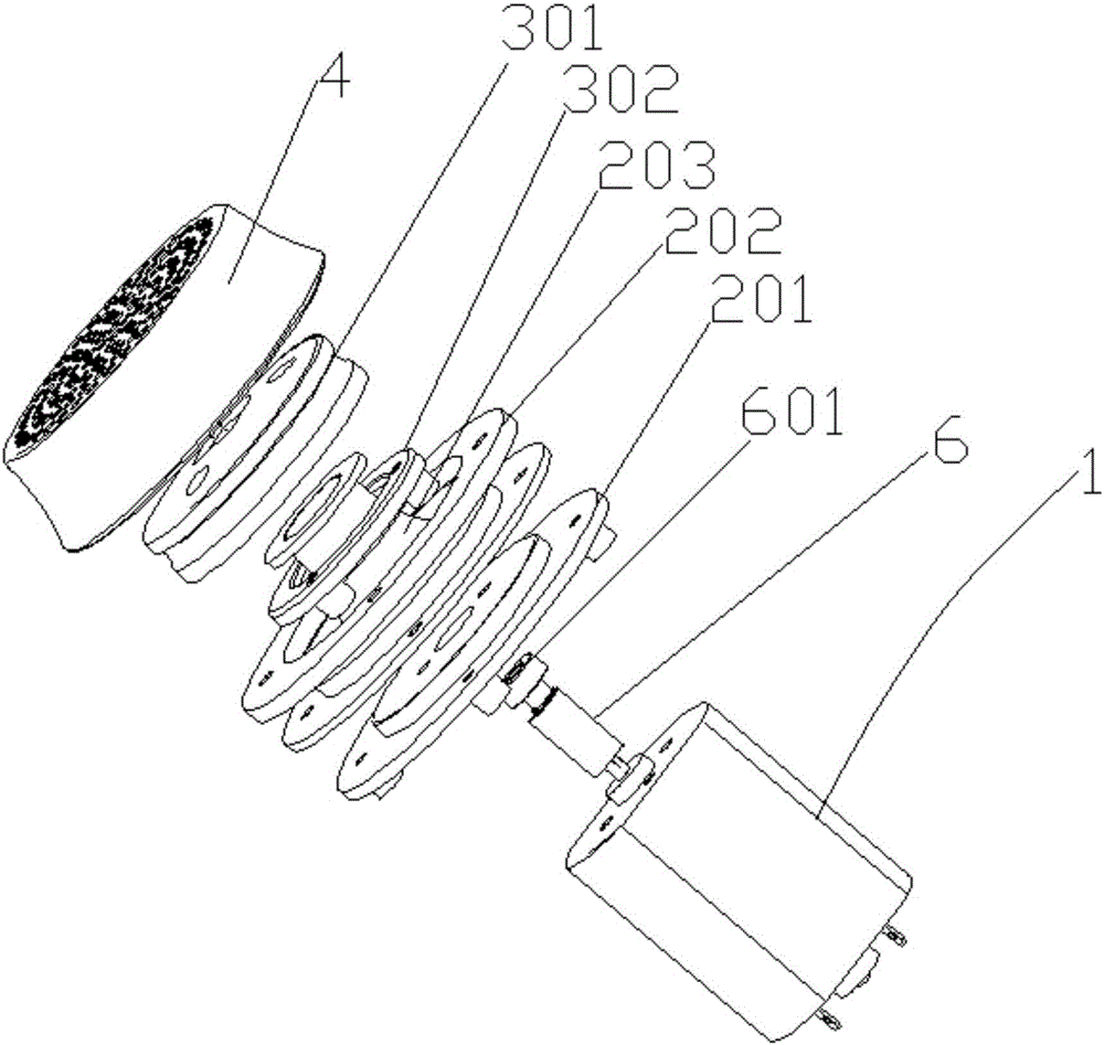 Torsional pendulum type face cleaning device