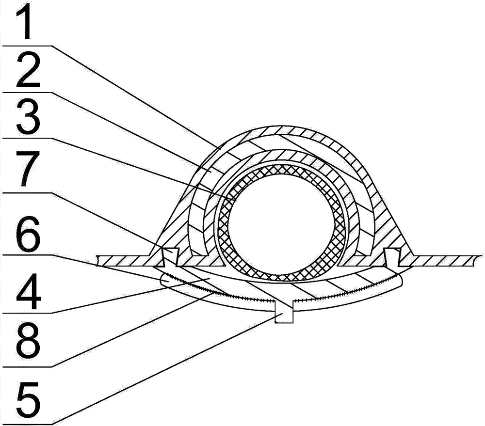 Water-cooling heat insulation safety helmet for electric power overhaul