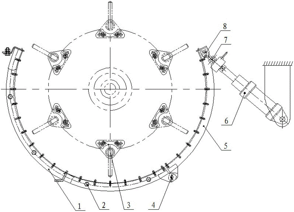 Automatic monitoring and trouble-shooting device for blocking fault of cylinder-type threshing parts