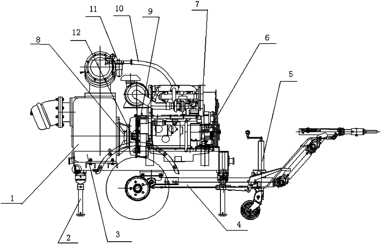 Vacuum assistance self-sucking pump truck