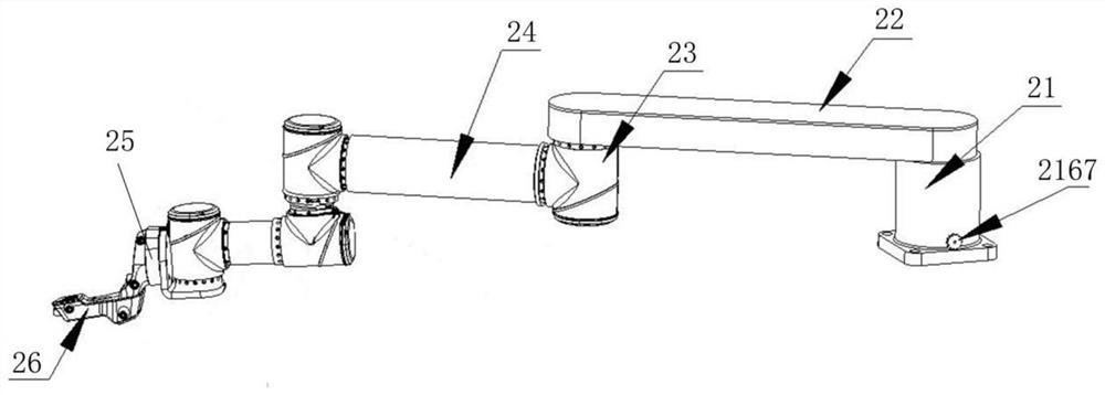 Mechanical arm and surgical navigation positioning system