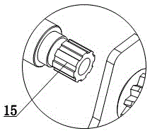 Rotating block actuating type raft oar actuating mechanism