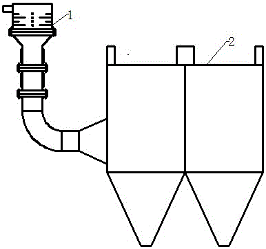 Fine particle rotational flow type electric agglomeration dust removing and collecting device