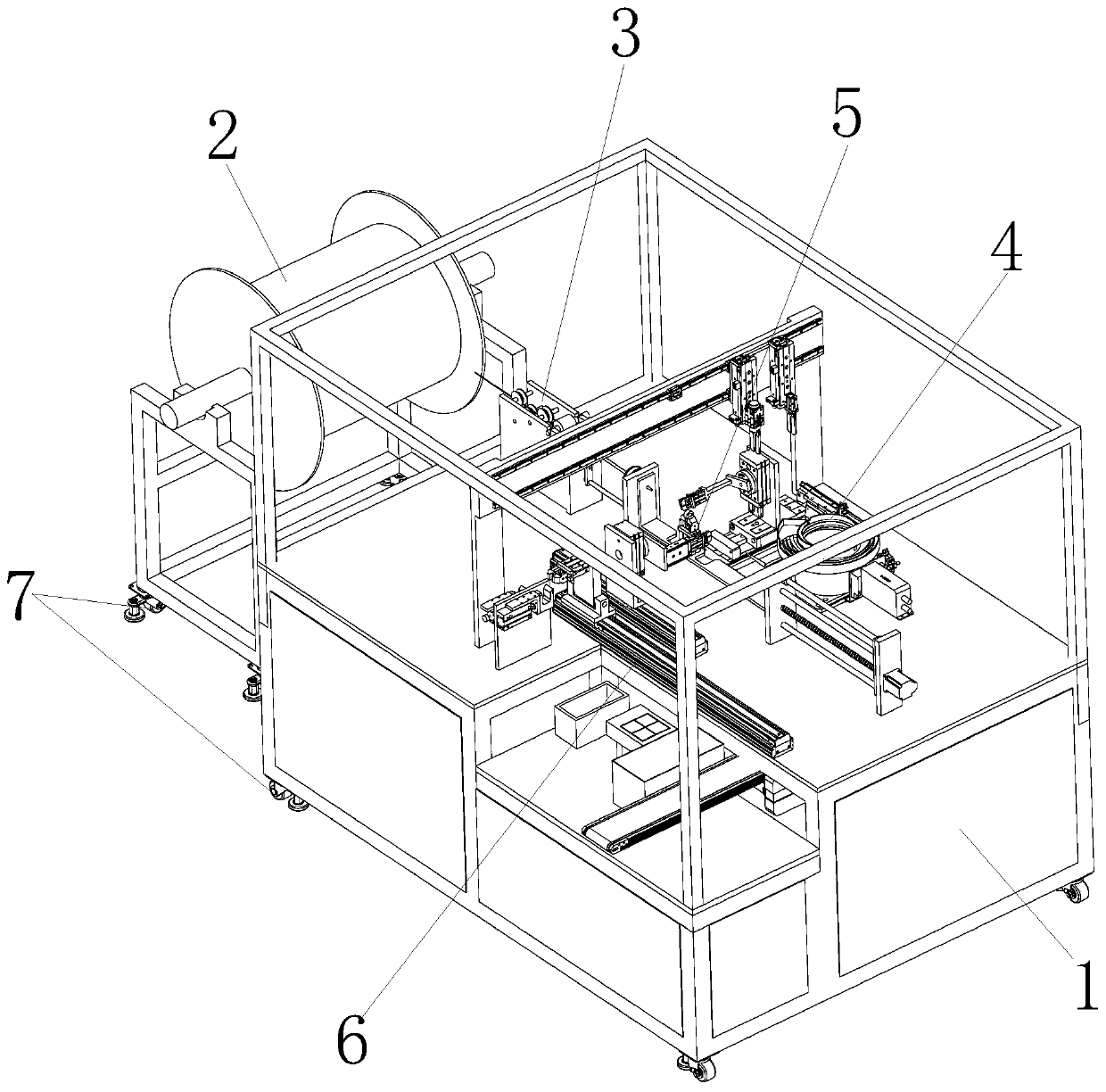 A capacitor coil processing device