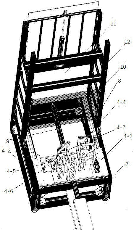 Intelligent gluing and detecting equipment of automobile headlamp