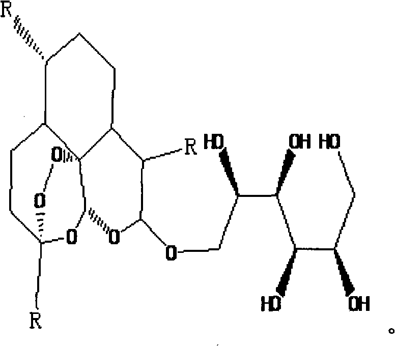 Water-soluble arteannuin derivative and preparation method thereof