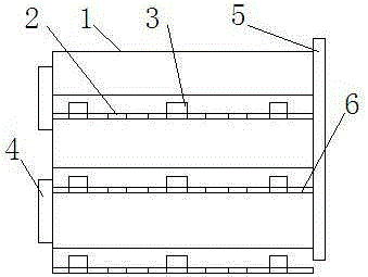 Split copying packing container