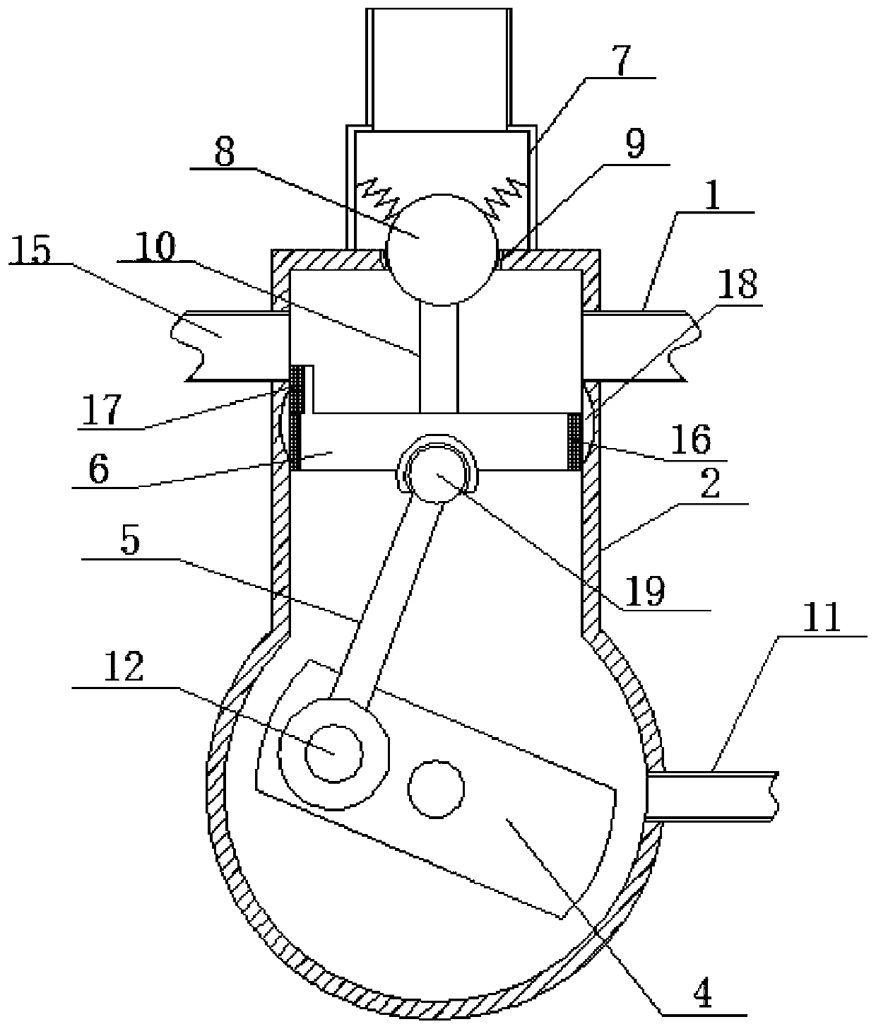 A pressure dividing device for pneumatic vehicles