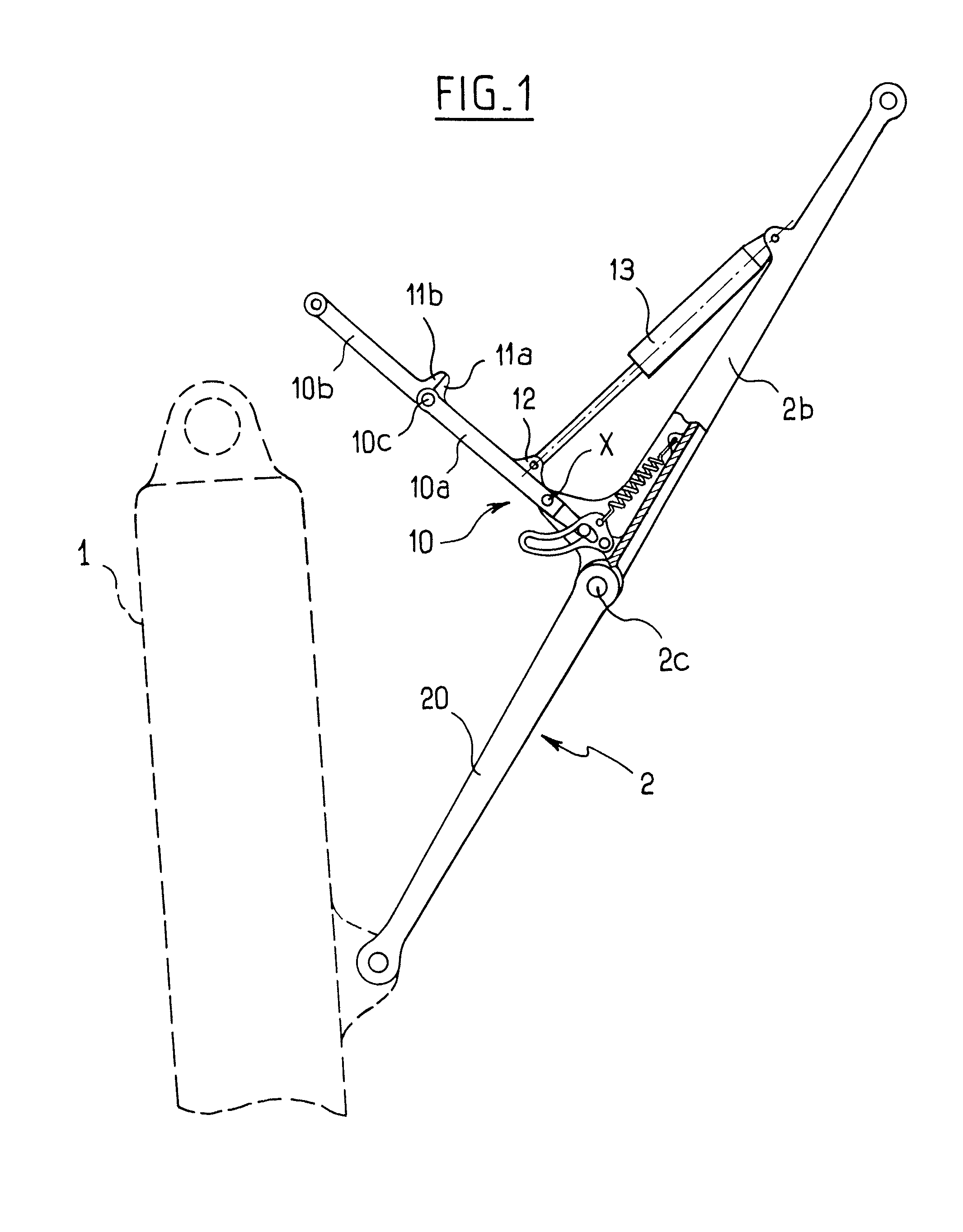 Brace-locking device for an aircraft undercarriage