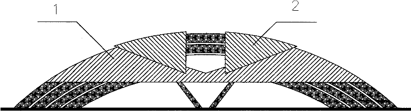 Retractable gymnasium roof with ultra large curved space and control method thereof