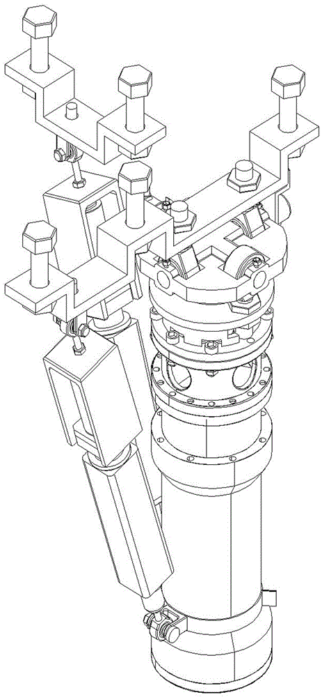 Small liquid/solid rocket thrust vectoring nozzle servo control system and method