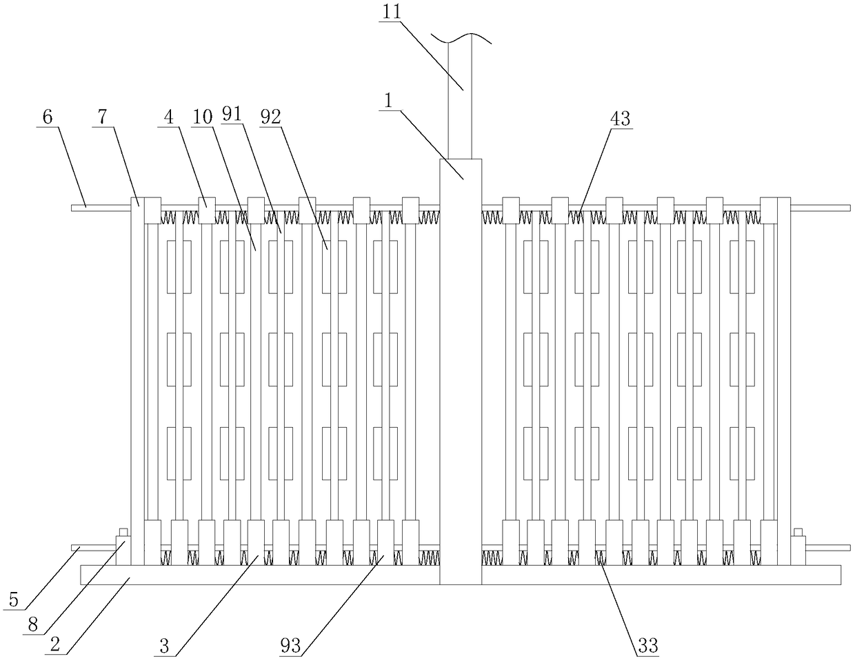 Glass product transfer mechanism with self-adjusting function