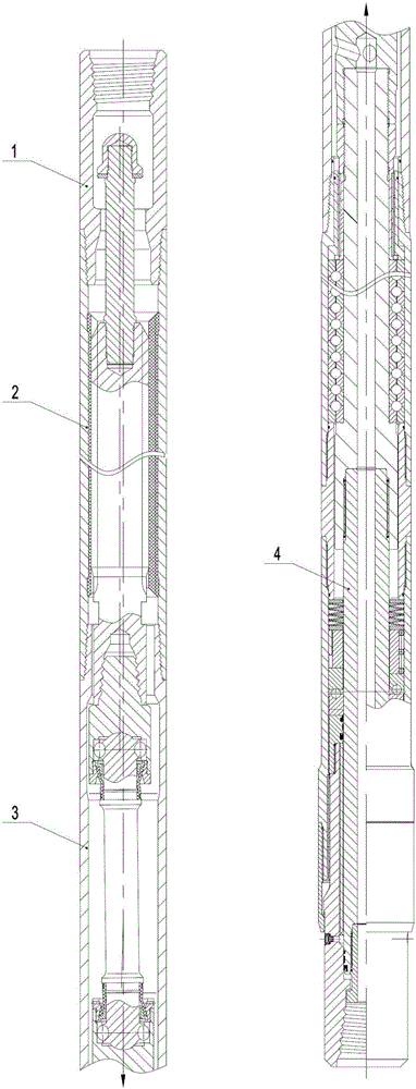 Novel rotary percussion drilling tool