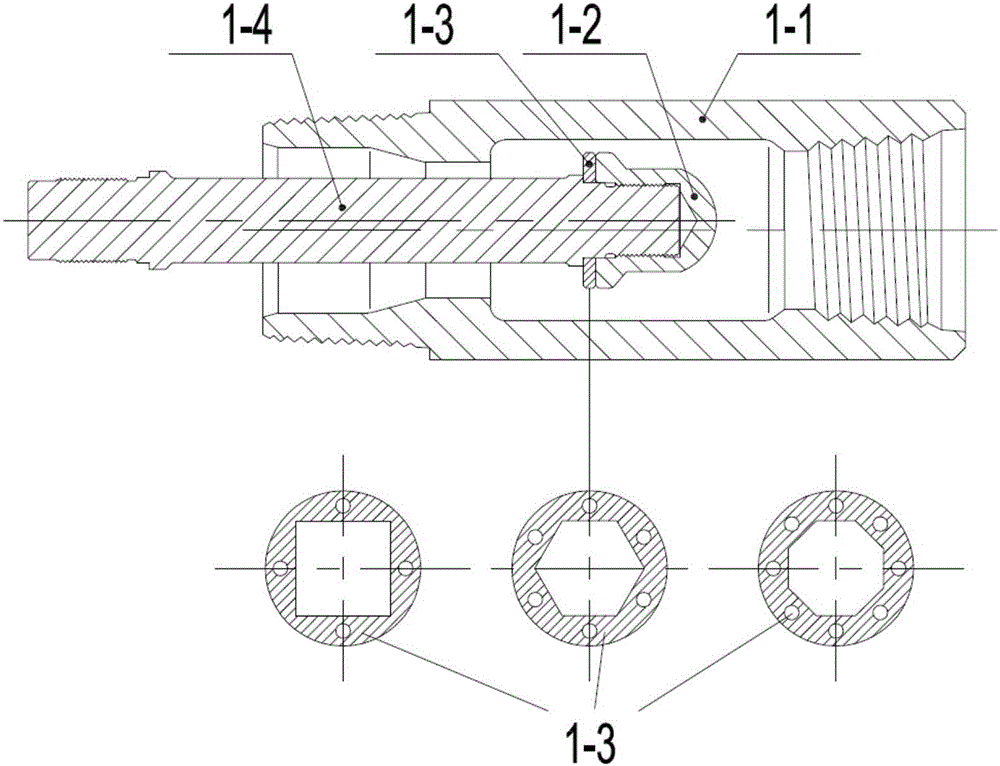 Novel rotary percussion drilling tool