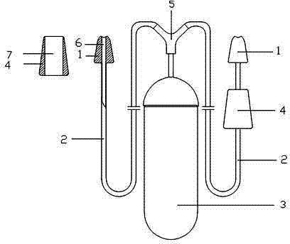 Double-nasal cavity continuous nasal administration device