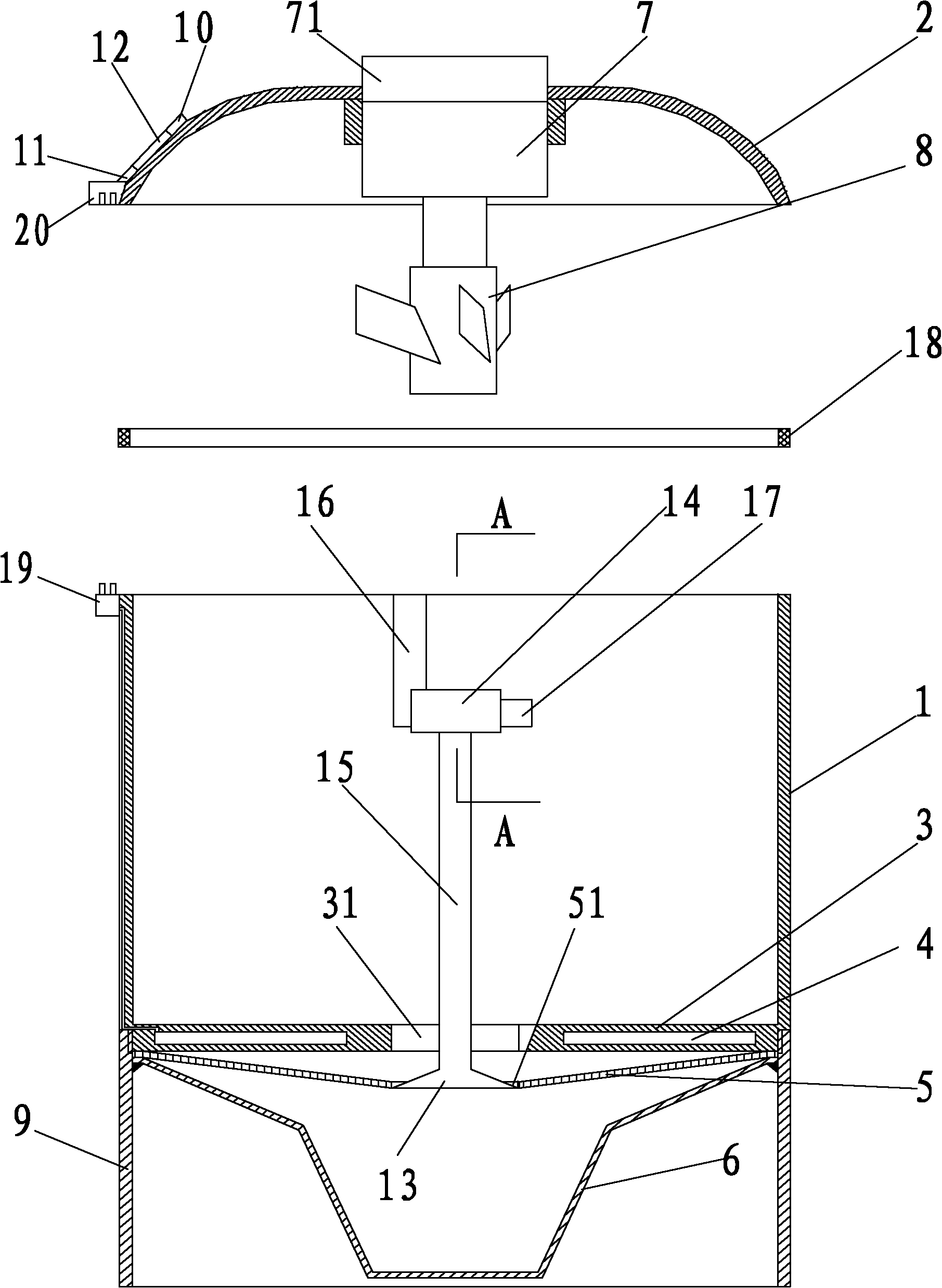 Fish bone removing machine for fish soup