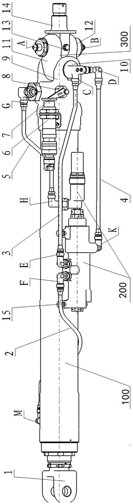 A multifunctional landing gear strut device