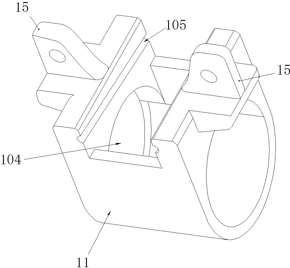 Wedge-caulking type cross fastener and sliding sleeve thereof