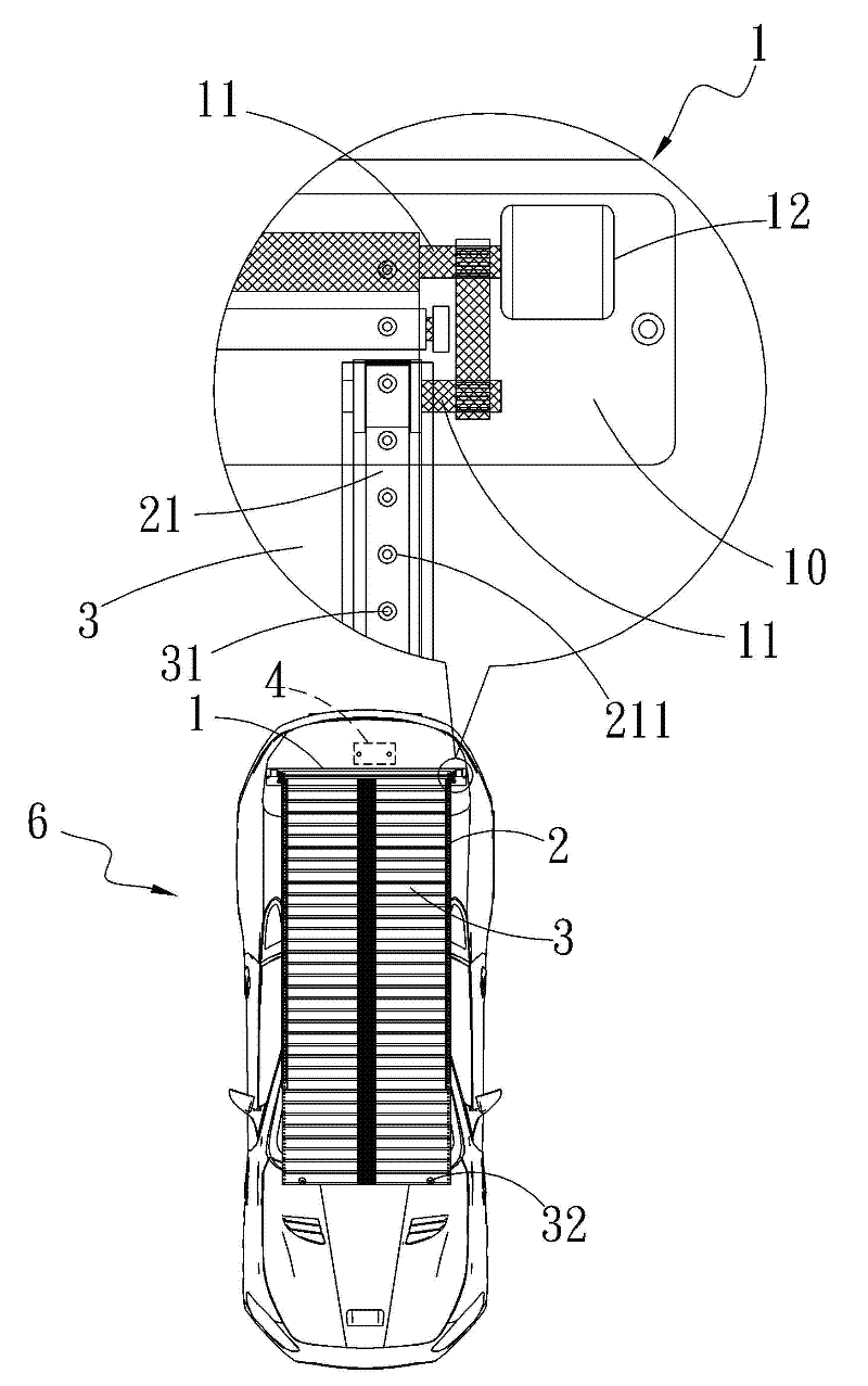 Structure of sun-shading curtain for automobile