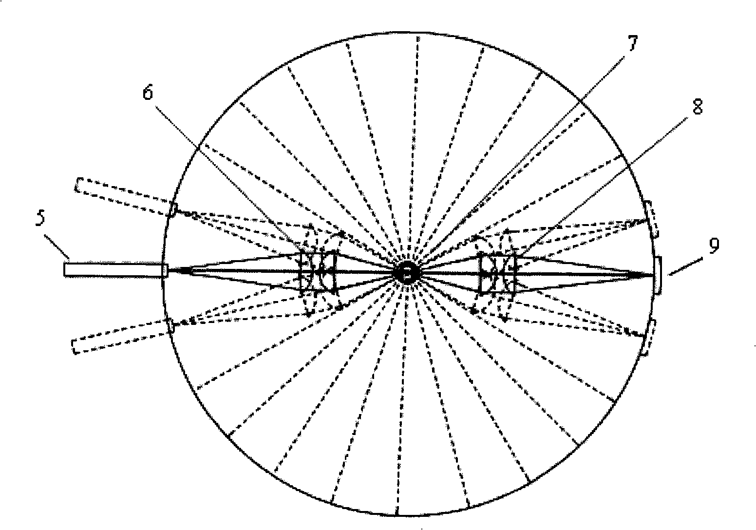 Tangible real three-dimensional display method based on multi- projector rotating panel three-dimensional image