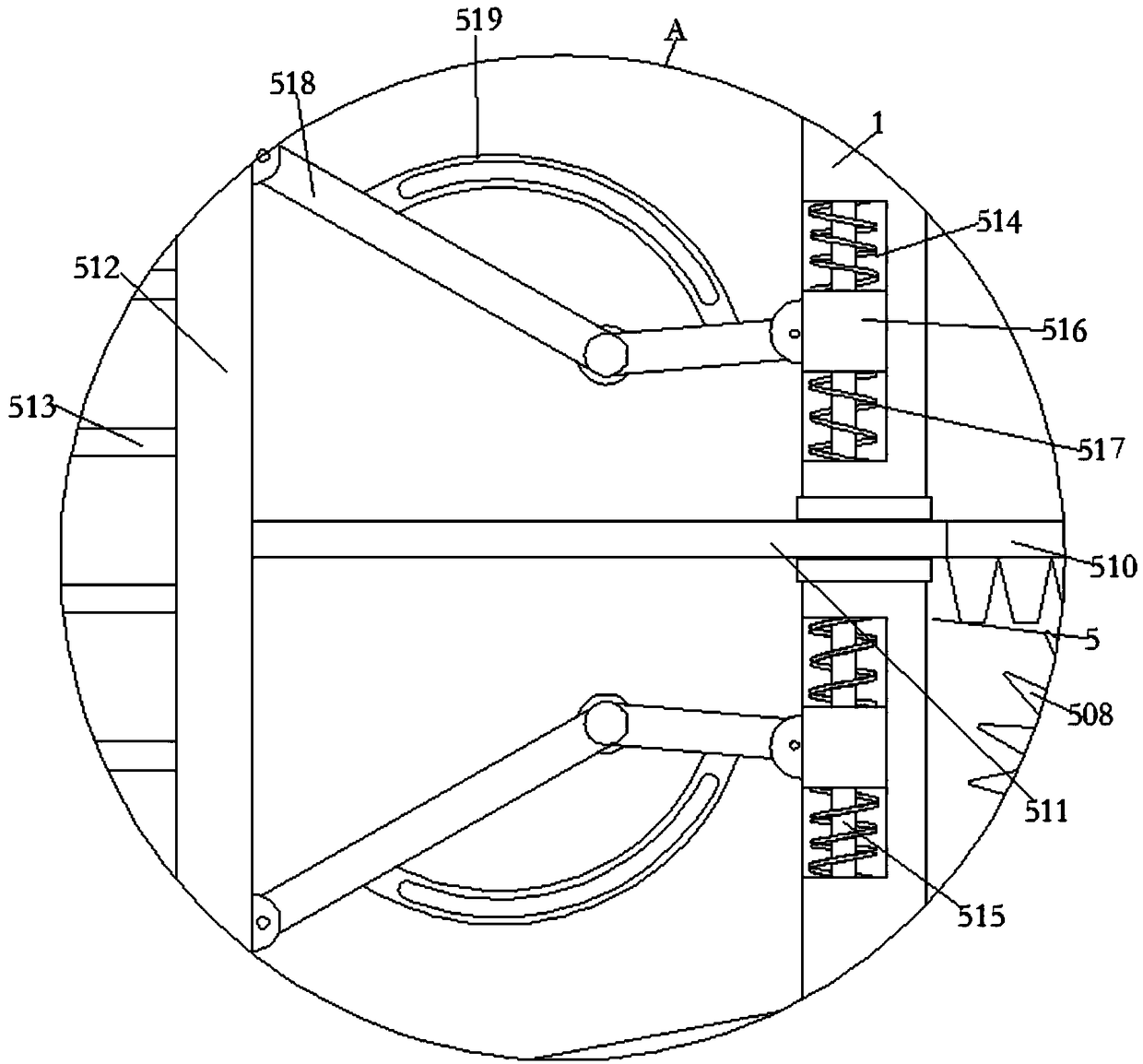 Mincing mechanism for minced pork