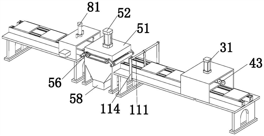 Surface treatment device and treatment method for household solid wood board production