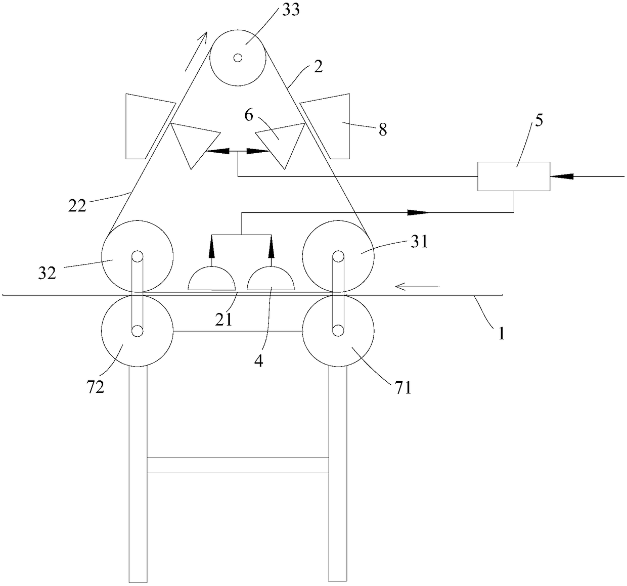 Lead-acid storage battery polar plate dewatering device