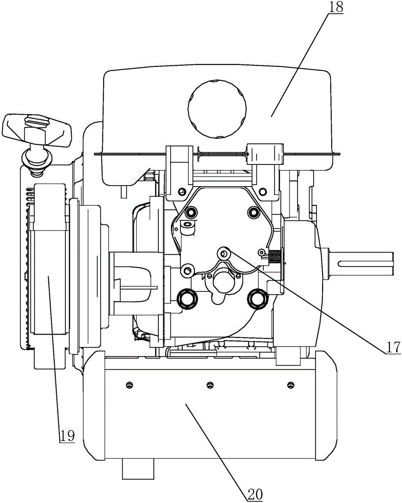 Engine exhaust device being convenient to maintain and engine