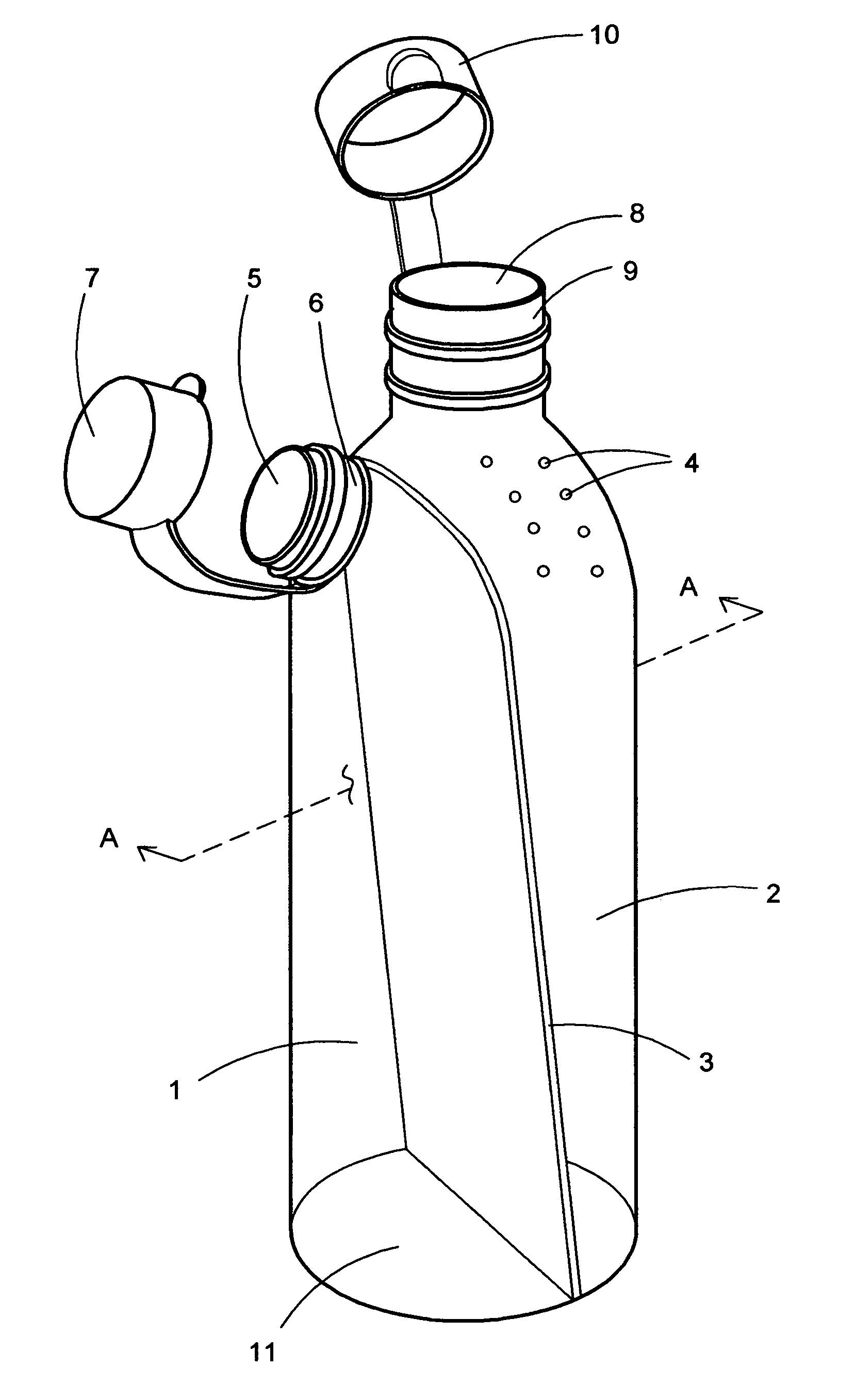 Sunflower seed dispenser and shell diposal container