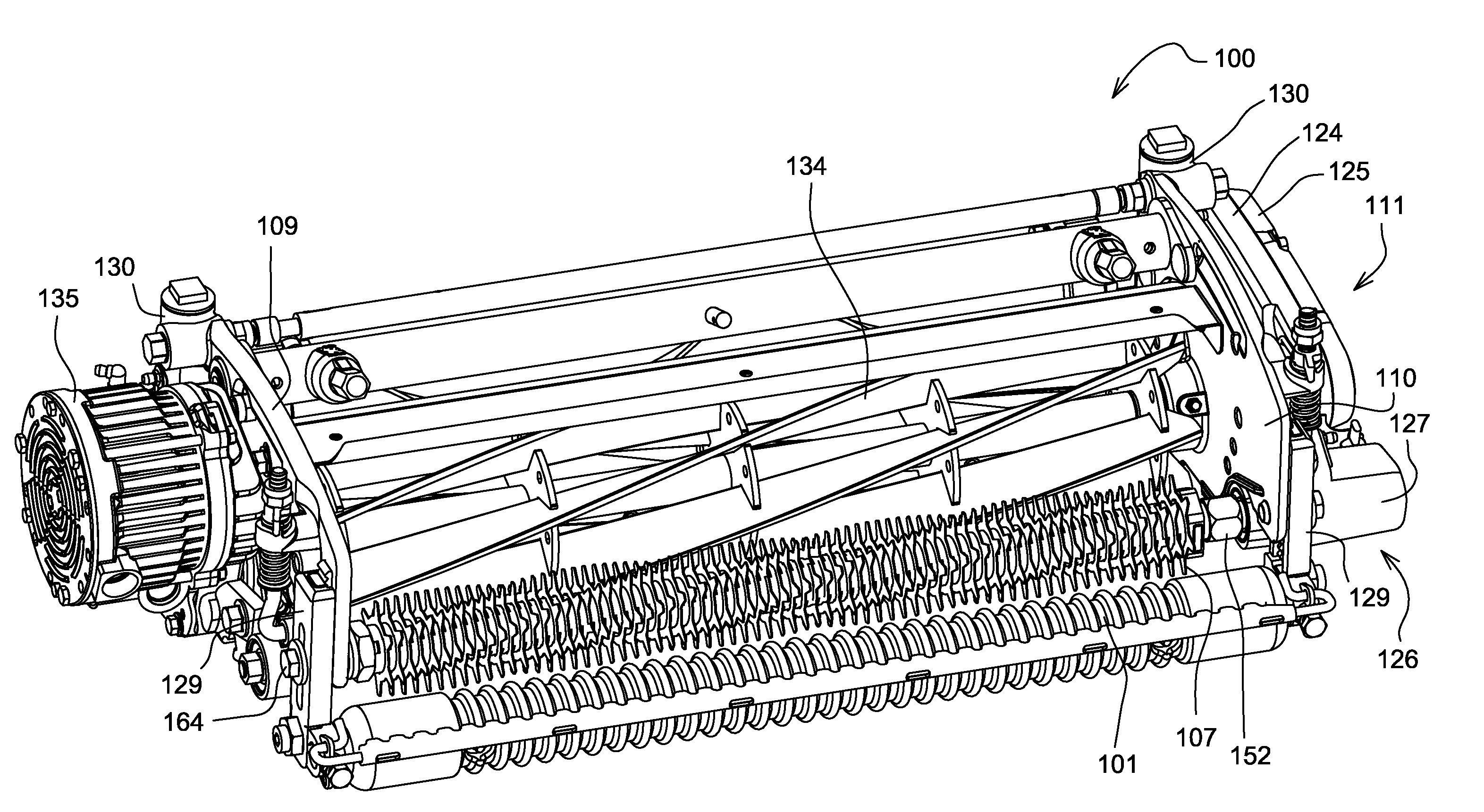 Auxiliary drive mounted to reel mower cutting unit