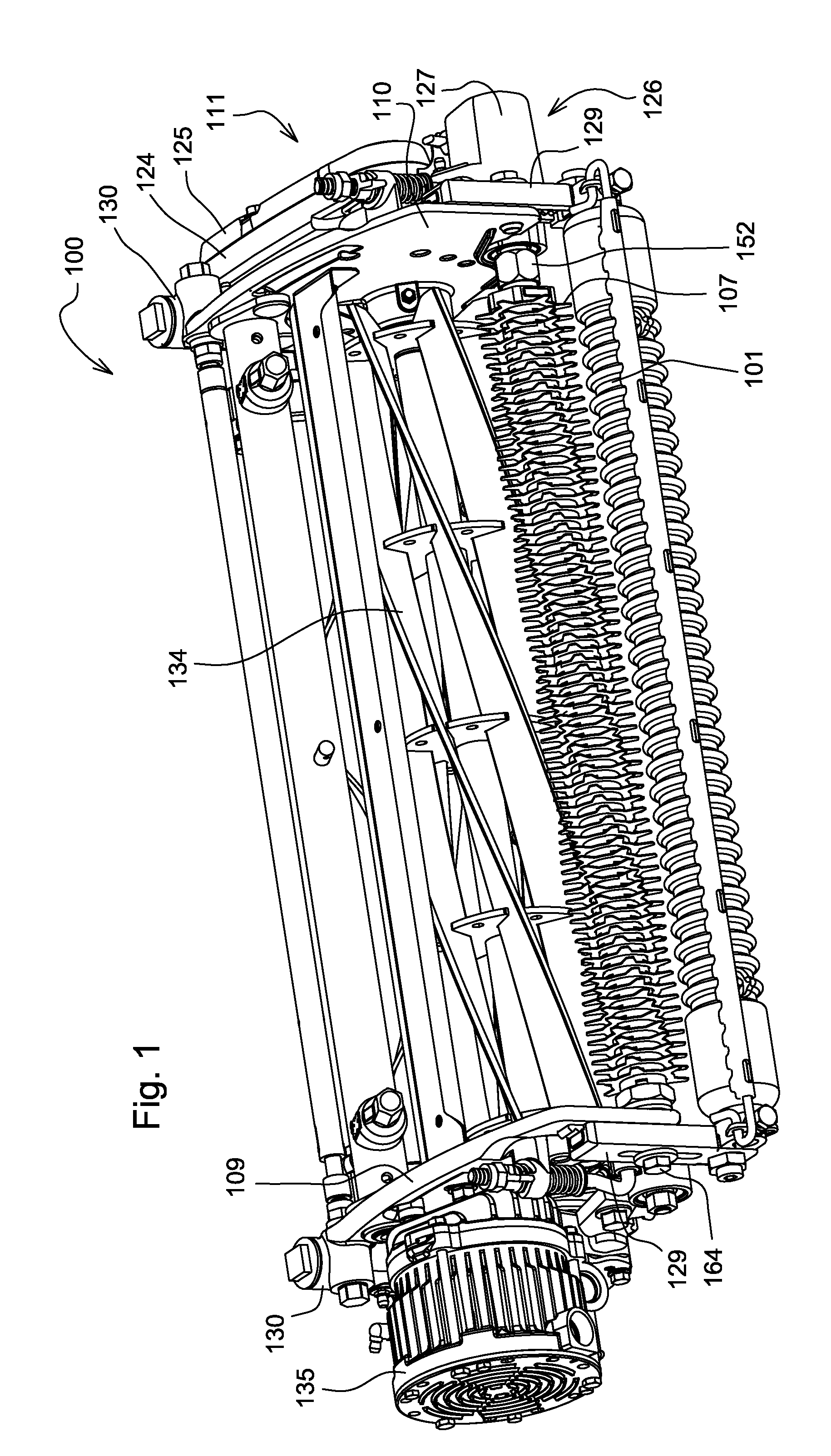 Auxiliary drive mounted to reel mower cutting unit