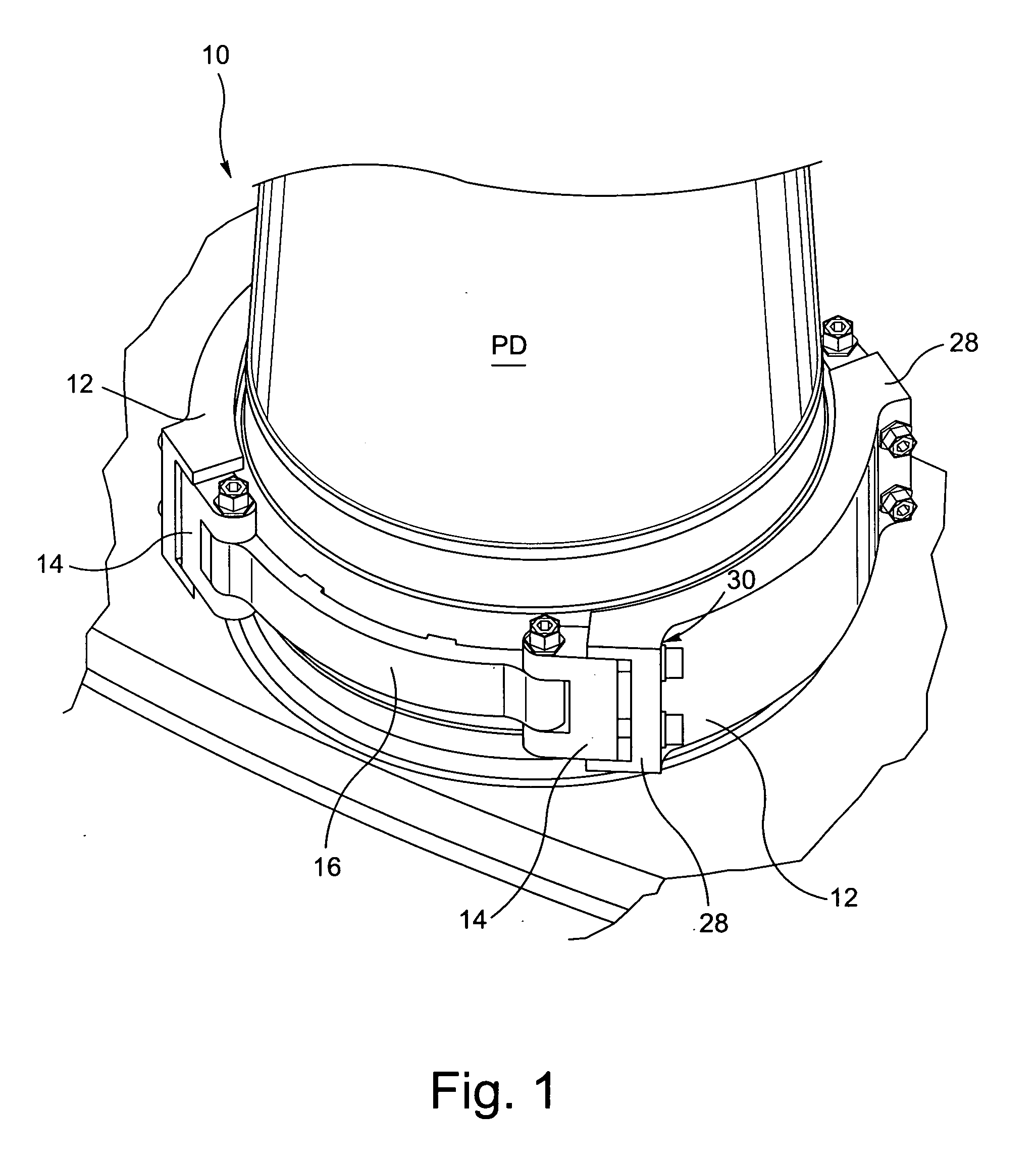 Method and apparatus for repairing a jet pump diffuser adapter to tailpipe weld