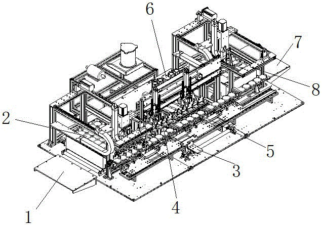 Automatic diverging and filling machine for plant nutrition cultivation solution