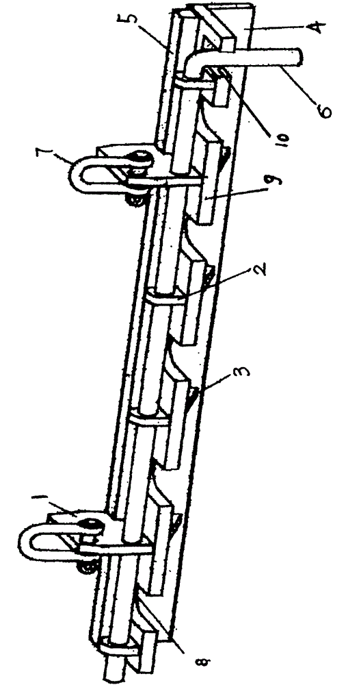 High-strength screw special spreader for fan foundation of tension-free cast-in-place pile