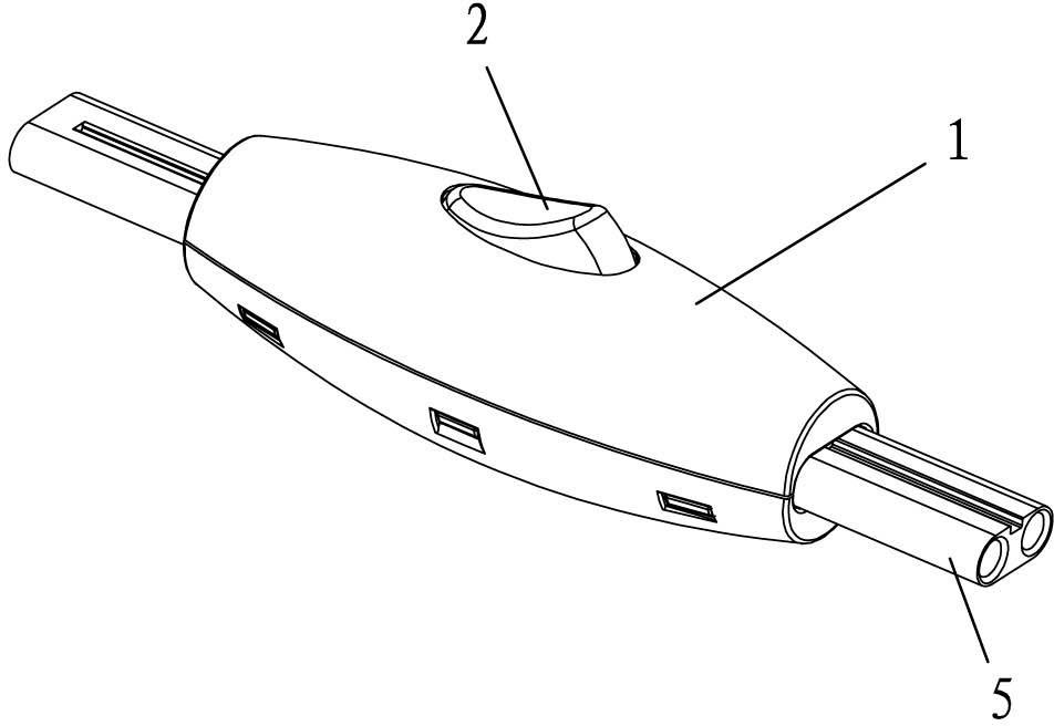 Flexible cord switch for controlling LED (Light Emitting Diode) lamp