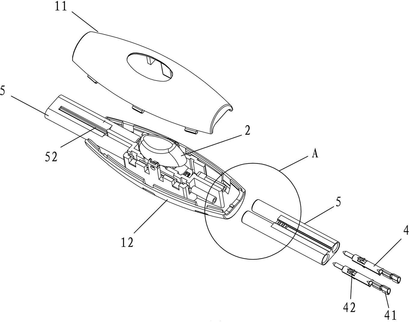 Flexible cord switch for controlling LED (Light Emitting Diode) lamp