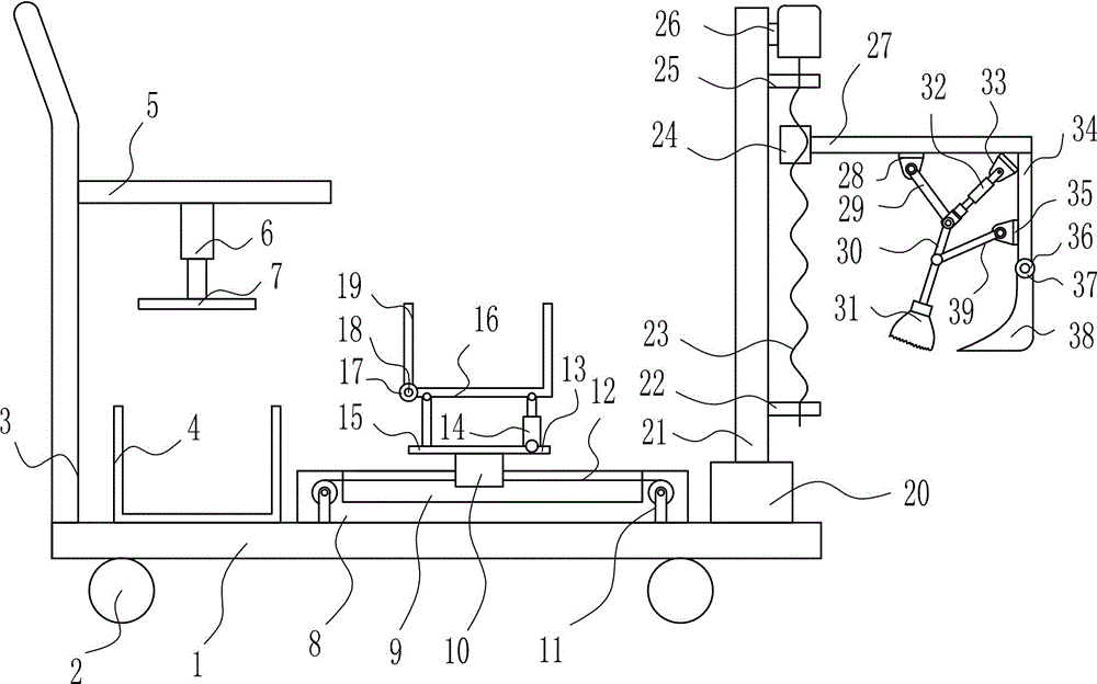 Efficient cleaning device for municipal sewer openings