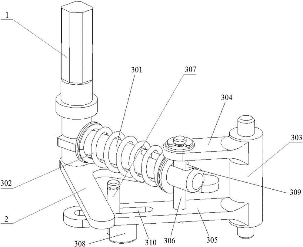 Energy-storage spring operating mechanism of low-voltage isolating switch